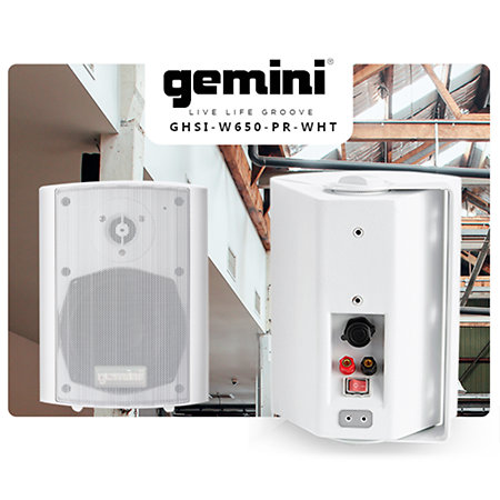Gemini GHSI W650BT White (la paire)