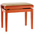 Banquette piano Deluxe cerisier mat assise beige Gewa