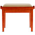 Banquette piano Deluxe cerisier mat assise beige Gewa