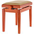 Banquette piano Deluxe cerisier mat assise beige Gewa