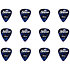 Médiators Celluloïd 0,96 mm Boîte de 12 Bleu Shiver