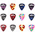 Médiators Celluloïd Mix 0,046-0,15 mm Boîte de 12 Shiver