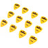 Médiators Nylon 0,58 mm Boîte de 12 Jaune Shiver