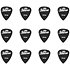 Médiators Nylon 1,50 mm Boîte de 12 Noir Shiver