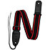 Sangle guitare basic noire et rouge Shiver