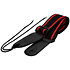 Sangle guitare basic noire et rouge Shiver