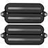 Fluence PRF-MO6-SBB Set Neck/Bridge Open Core Modern Humbucker Actifs 6 Rail Nickel Black Fishman