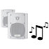 GHSI W400BT White (la paire) Gemini