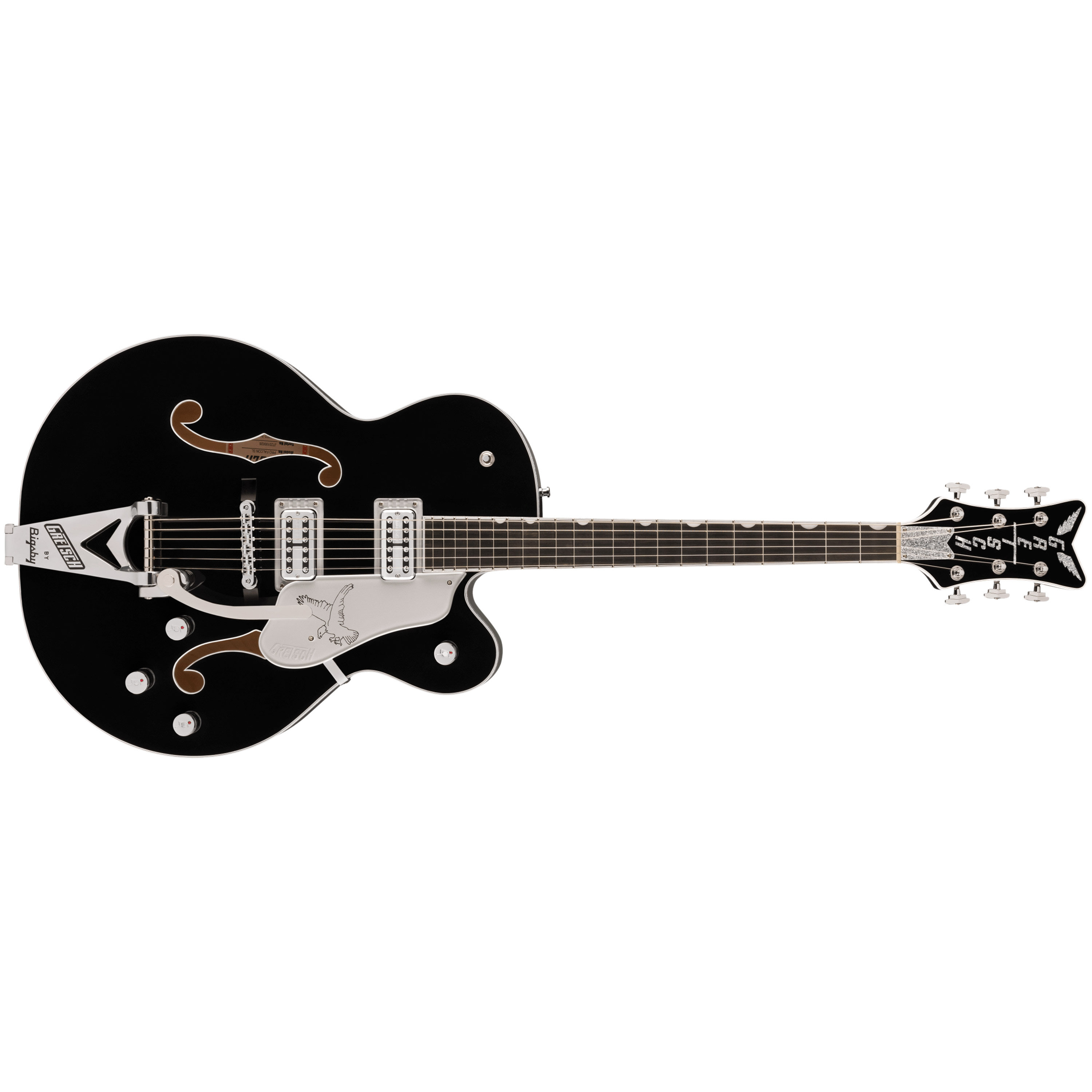 Halow Body Gretsch Guitars Falcon Hollow Body Black + Etui - Guitare Hollow Body ...
