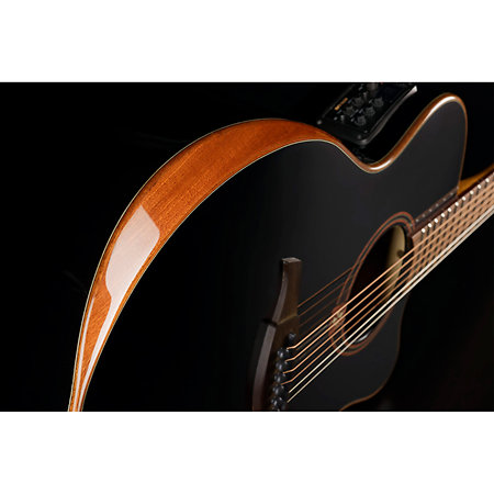LAG Tramontane 118 Auditorium Bevel Cutaway Electro Black