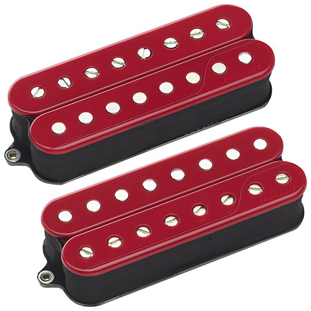 Fishman Fluence PRF-CO8-SD2 Classic Humbucker Open Core Set Neck/Bridge Actifs 8 cordes Rouge