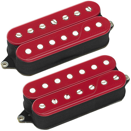 Fluence PRF-CO7-SD2 Classic Humbucker Open Core Set Neck/Bridge Actifs 7 cordes Rouge Fishman