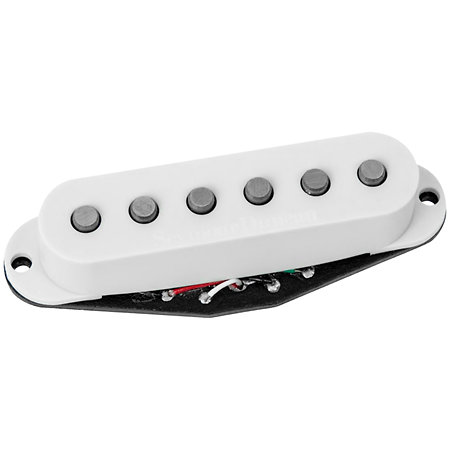 Hot Chicken Strat Bridge Olympic White Seymour Duncan