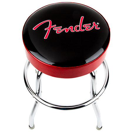Fender Red Sparkle Logo Barstool 24''