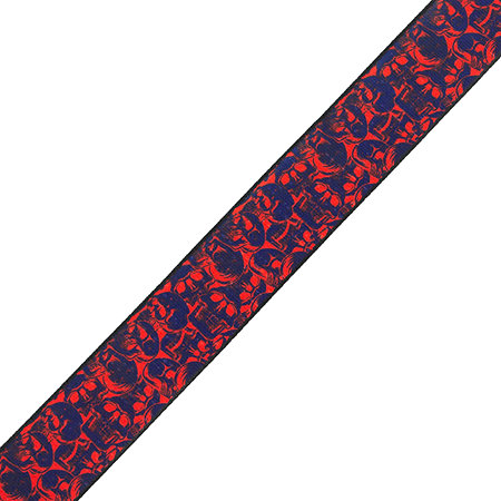 MPD2-110 Sangle en polyester Design 110 Purple and Red Skulls Levy s