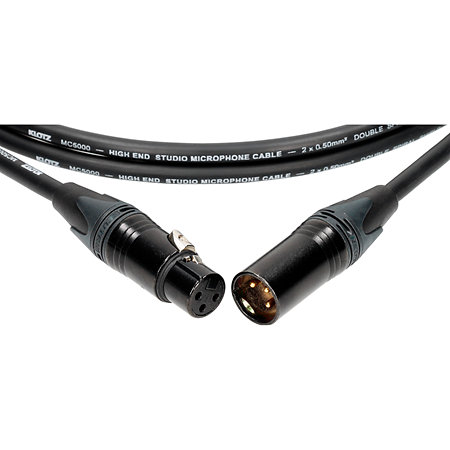 Klotz Câble M5 Pro XLR mâle/femelle Neutrik, 50m