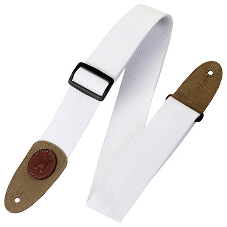 Levy s MSSC8-WHT Coton avec logo Levy's en cuir 5 cm White