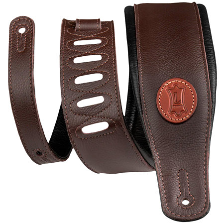 MSS2-DBR logo Levy's cuir pleine fleur 6 cm Dark Brown Levy s