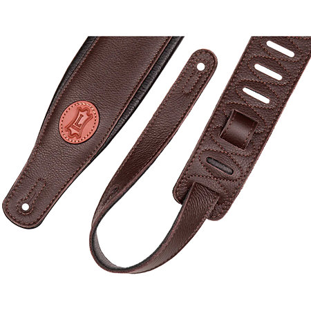 MSS2-DBR logo Levy's cuir pleine fleur 6 cm Dark Brown Levy s