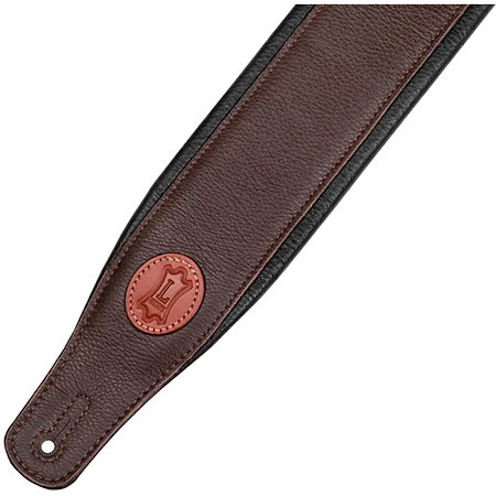 MSS2-DBR logo Levy's cuir pleine fleur 6 cm Dark Brown Levy s