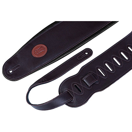 Levy s MSS2-4-DBR Sangle basse Cuir rembourré 11 cm Dark Brown
