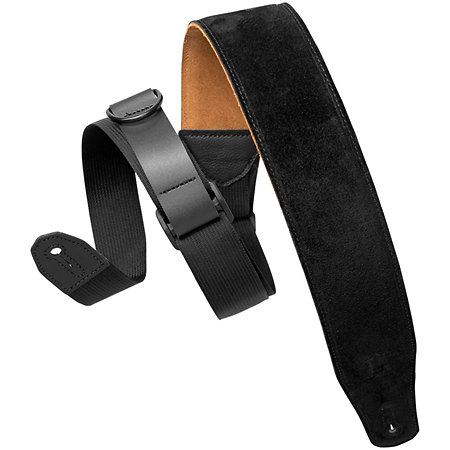 Levy s MRHSP-BLK Sangle RipChord Daim Surpiquée 6,4 cm Black