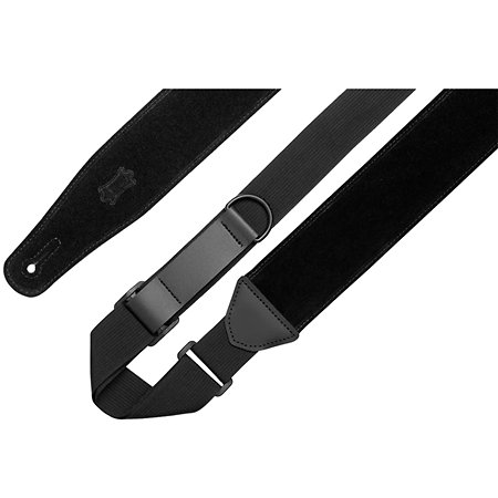 Levy s MRHSP-BLK Sangle RipChord Daim Surpiquée 6,4 cm Black