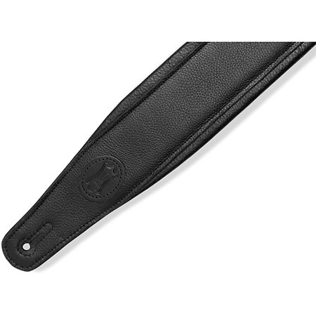 MRHGP-BLK Sangle RipChord logo Levy's Cuir pleine fleur 8,9 cm Black Levy s