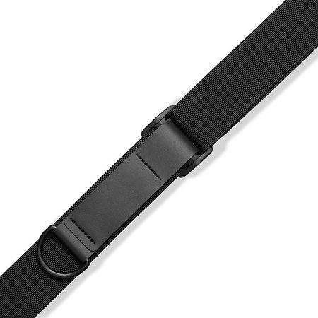 MRHGP-BLK Sangle RipChord logo Levy's Cuir pleine fleur 8,9 cm Black Levy s