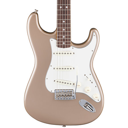 American Vintage II 1965 Stratocaster Round-Lam RW Shoreline Gold + Etui Fender