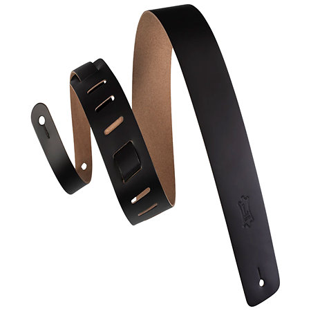 Levy s M1-BLK Sangle Cuir Standard 6,4 cm Black