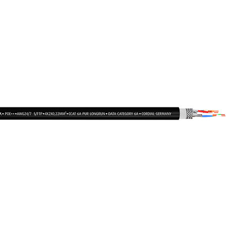 Cordial CAT6A PUR Long Run 100m
