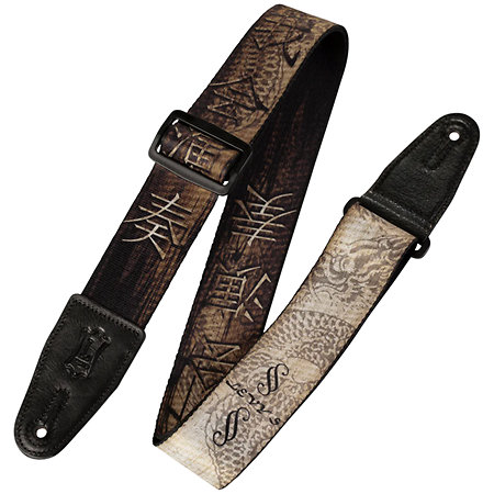 Levy s MPD2-012 Sangle en Polyester Design 012 Brown Dragon