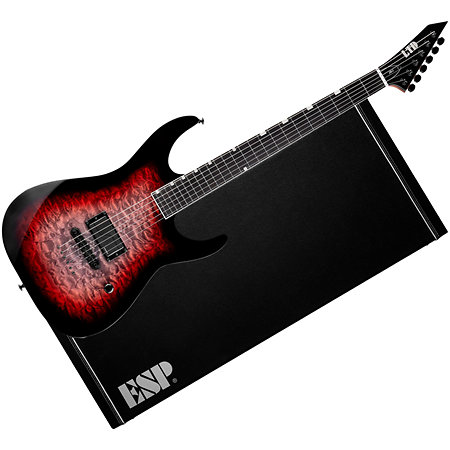 LTD JM-I Quilted Maple Deep Blood Moon Josh Middleton  + Etui