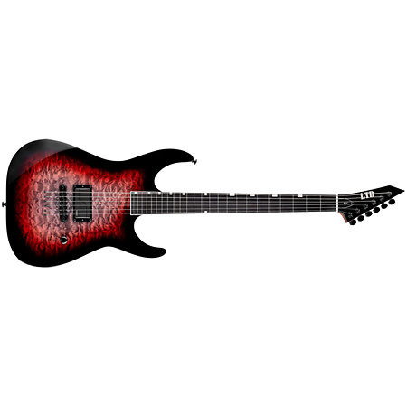 LTD JM-I Quilted Maple Deep Blood Moon Josh Middleton  + Etui