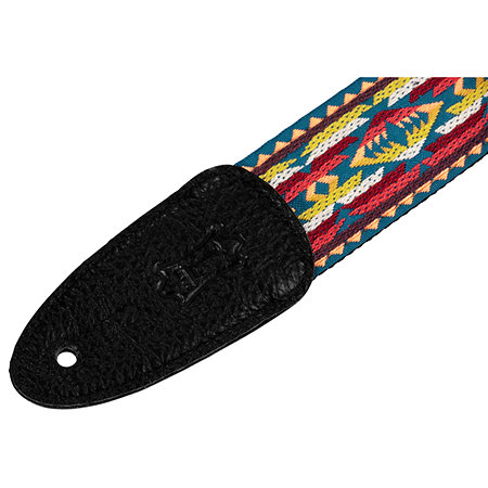 Levy s M8HT-22 Hootenanny Guitar strap 5 cm Design 022 Yellow and Red Western