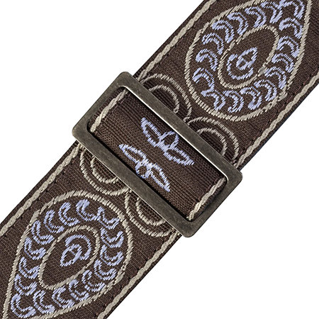 M8HTV-24 Hootenanny Guitar strap 5 cm Design 024 Rainbow Jacquard Levy s