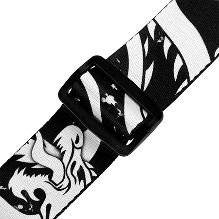 MPD2-013 Sangle en Polyester 5 cm Design 013 Black and White Dragon Levy s