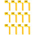 Sachet de 12 tourne-mécaniques jaune Dunlop