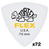456R73 Tortex Flex Triangle 0,73 mm Sachet de 72 Dunlop
