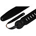 M4GF-BLK Sangle guitare basse cuir rembourée dos daim 9 cm Black Levy s