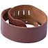 M4GF-BRN Sangle guitare basse cuir rembourée dos daim 9 cm Brown Levy s