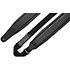 MRHGP-BLK Sangle RipChord logo Levy's Cuir pleine fleur 8,9 cm Black Levy s