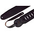 M4GF-DBR Sangle pour basse Cuir rembourée dos daim 9 cm Dark Brown Levy s