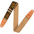 MH8P-010 Sangle Vegan 5 cm Design 010 Rose Motif Yellow Orange Black Levy s