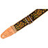 MH8P-010 Sangle Vegan 5 cm Design 010 Rose Motif Yellow Orange Black Levy s