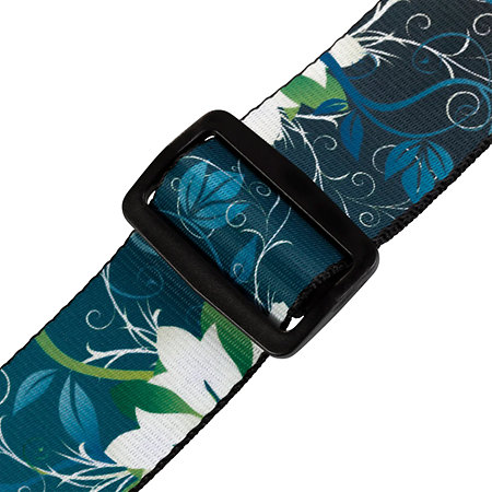 MPD2-038 Sangle en Polyester 5 cm Design 038 Blue Flower Levy s
