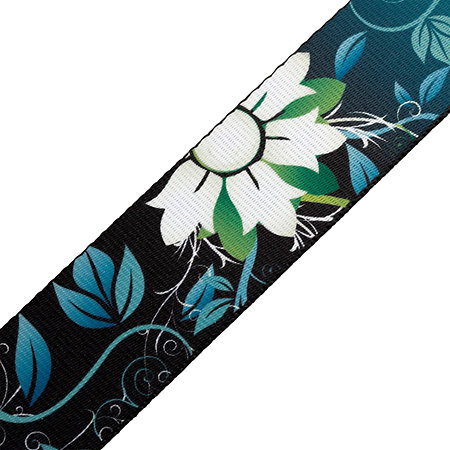 MPD2-038 Sangle en Polyester 5 cm Design 038 Blue Flower Levy s
