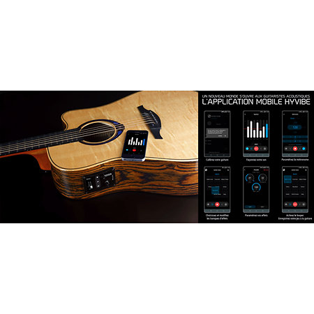 HV10-DCE HyVibe 10 Dreadnought Cutaway Electro + Housse LAG