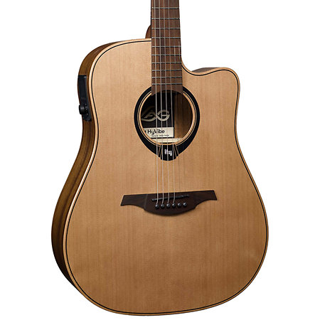 HV10-DCE HyVibe 10 Dreadnought Cutaway Electro + Housse LAG